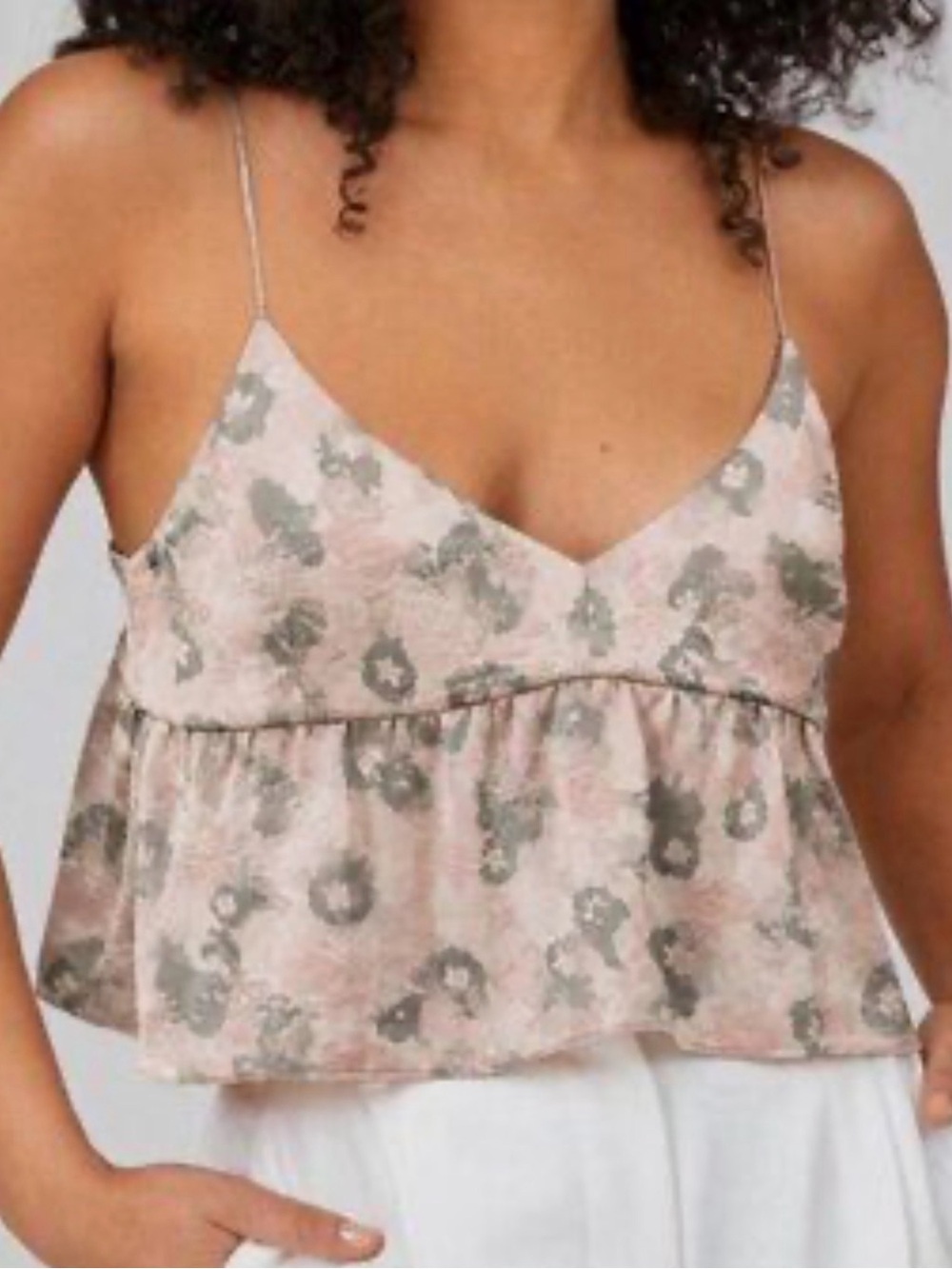 Aritzia Wilfred Floral Lover Camisole Pink